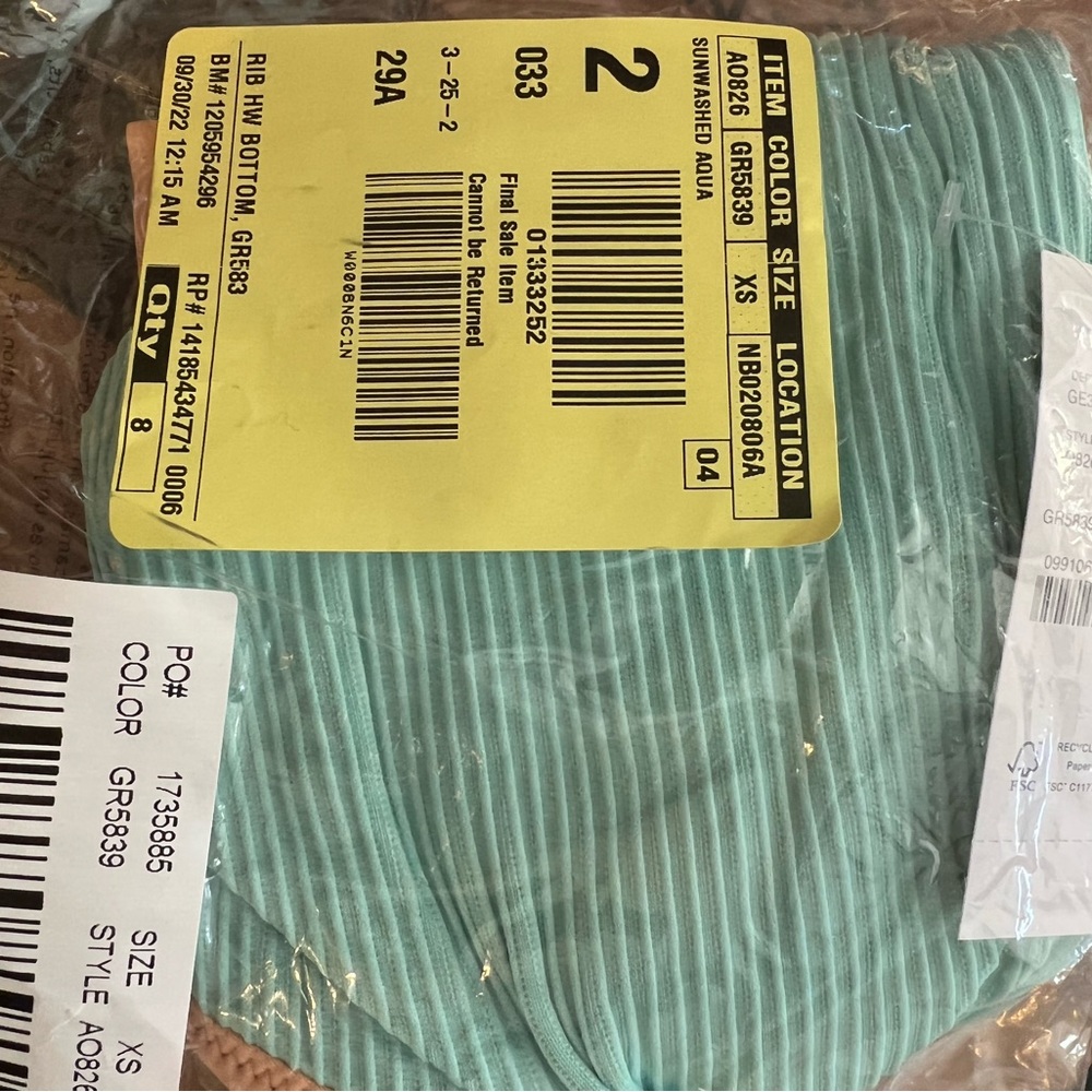 J.Crew Ribbed High Cut Swim Bottom - Picture 6 of 6